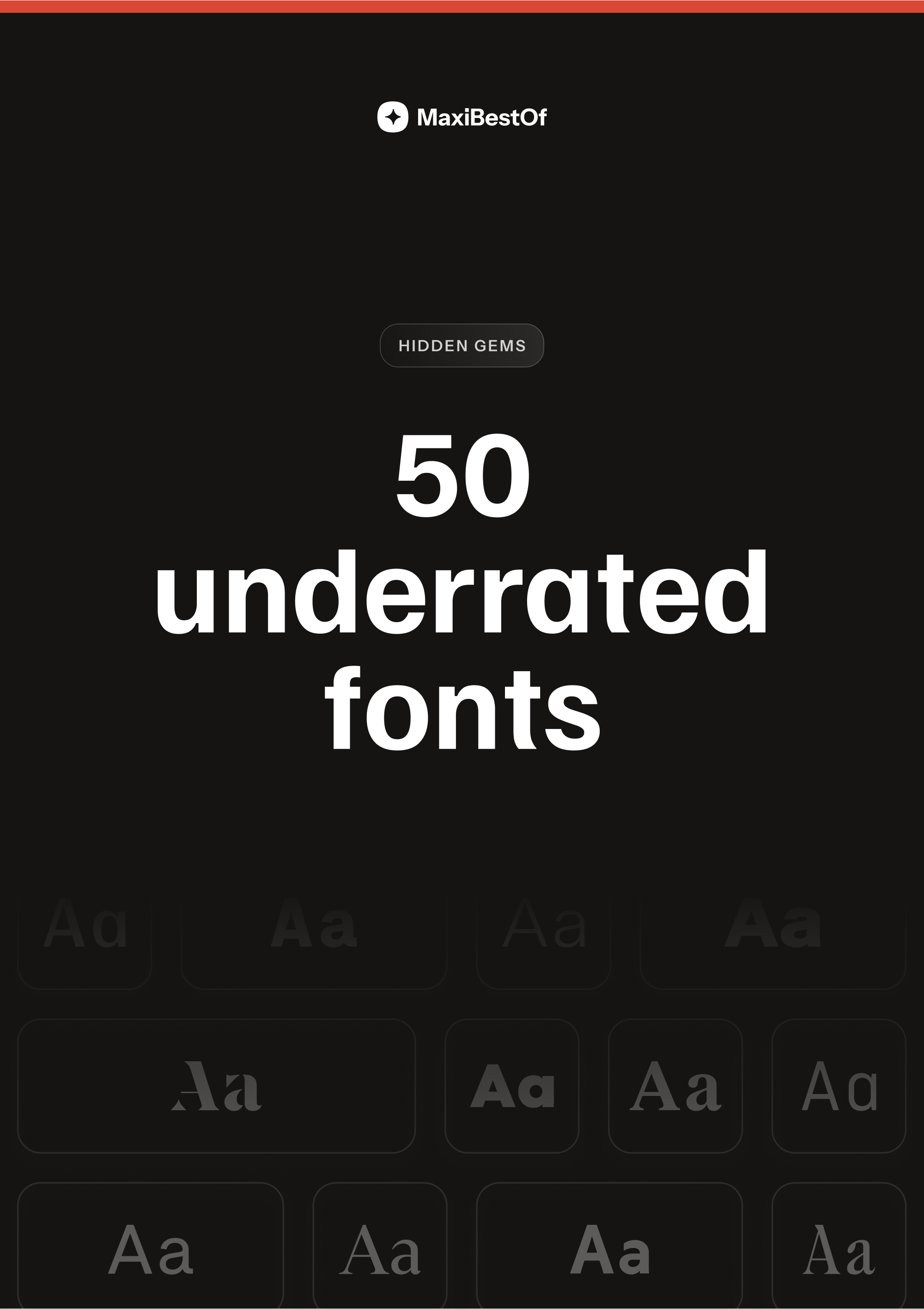 Underrated Font